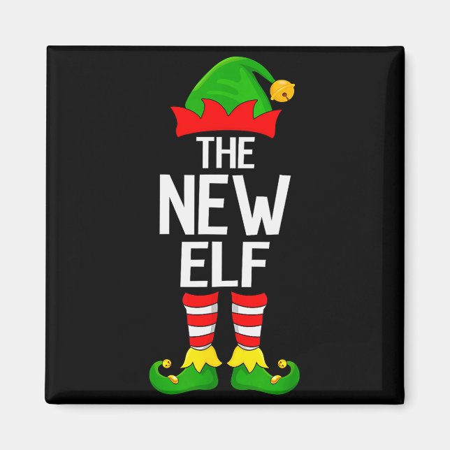 Aimant New Elf Xmas Matching Family Elf Squad Christmas  (Devant)