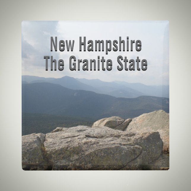 Aimant New Hampshire Granite State Live Free or Die Photo (Créateur téléchargé)