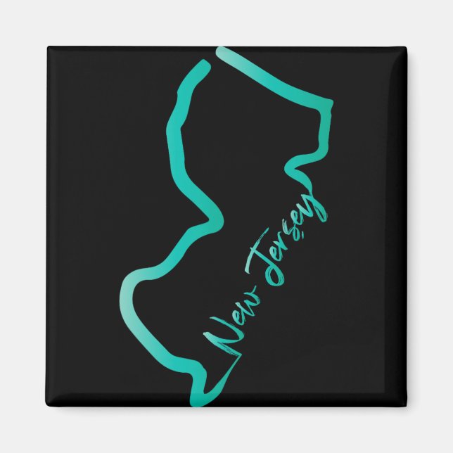 Aimant New Jersey Shirt Jersey Graphic Tees For Women. Me (Devant)