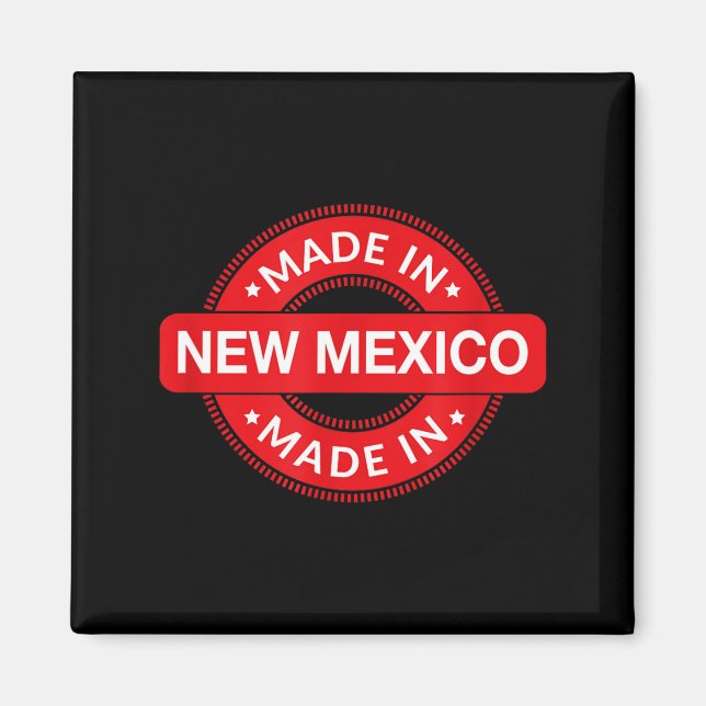 Aimant New Mexico Home - Made In New Mexico - Funny Label (Devant)