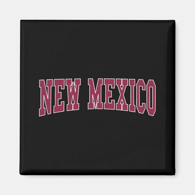 Aimant New Mexico - Throwback Design - Clic  (Devant)