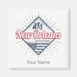 Aimant New Orleans City Louisiane États-Unis Vintage