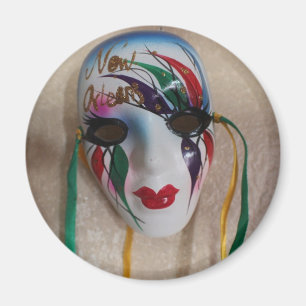 Aimant New Orleans Mardi Gras Mask