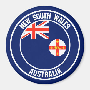 Aimant New South Wales Round Emblem