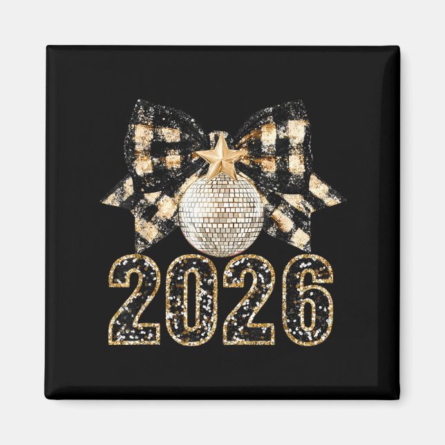 Aimant New Years Eve Party Supplies 2026 Happy New Year F (Devant)