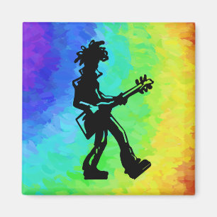 Aimant New York Boogie Nights Guitare Rainbow