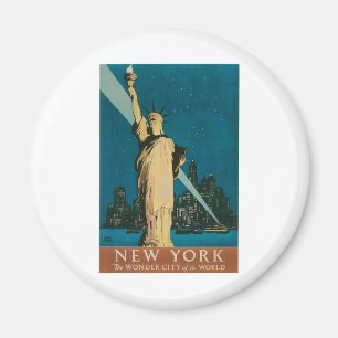 Aimant New York : La ville de merveille de l'affiche du