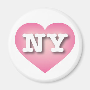 Aimant New York Pink Fade Heart - J'aime NY