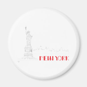 Aimant New-York, Statue-of-Liberty Cool