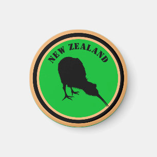 Aimant New Zealand & Kiwi Bird - Royal Kiwi design