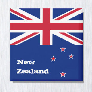 Aimant New Zealand & Zealand Flag holiday, travel /sports