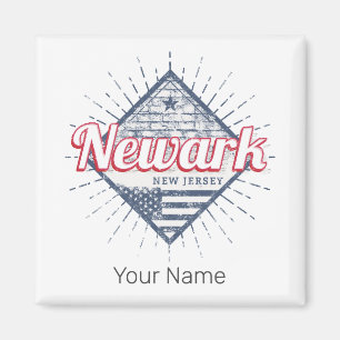 Aimant Newark City New Jersey États-Unis Vintage USA