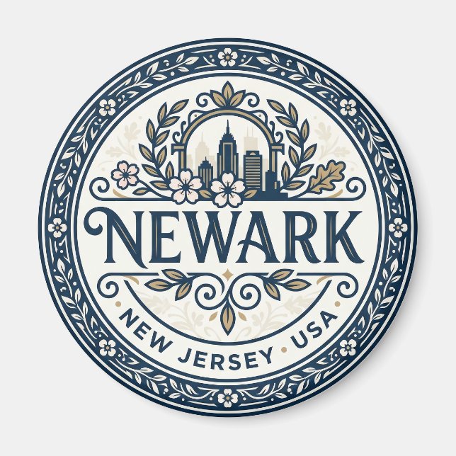 Aimant Newark États-Unis (Devant)