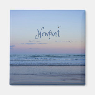 Aimant Newport Beach Californie Ocean Sunrise Blue