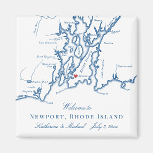 Aimant Newport Rhode Island Destination Mariage Faveur