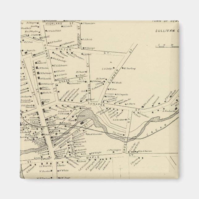 Aimant Newport, Sullivan Co (Devant)