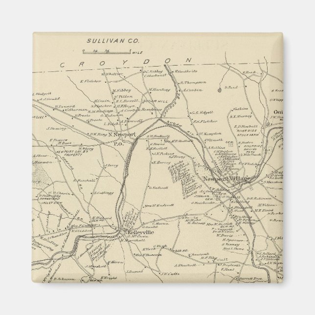 Aimant Newport, Sullivan Co (Devant)