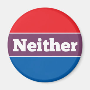 Aimant Ni l'un ni l'autre candidat politique