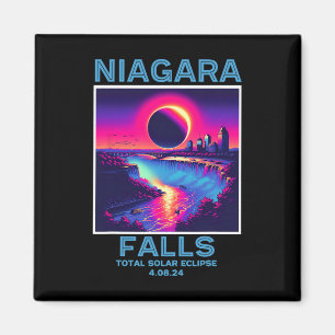 Aimant Niagara Falls Total Solar Eclipse 2024 80s New Yor