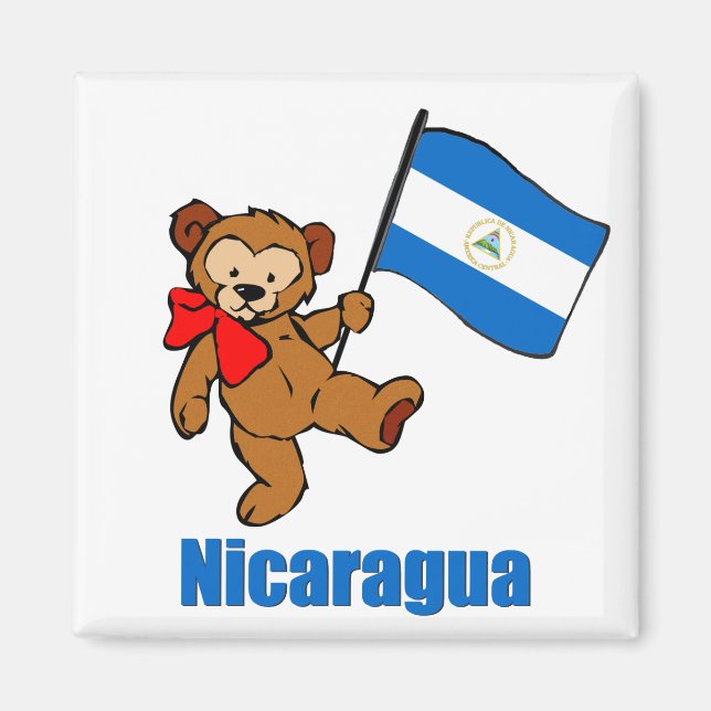 Aimant Nicaragua Teddy Bear (Devant)
