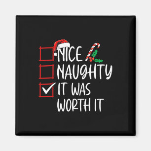 Aimant Nice Naughty C'Était Véritable C'Était Noël Liste