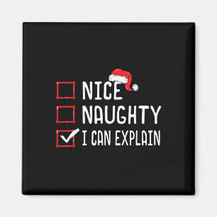 Aimant Nice Naughty Je Peux Expliquer Noël Liste 1