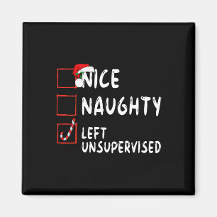 Aimant Nice Naughty Laissé Sans Surveillance Noël Père No