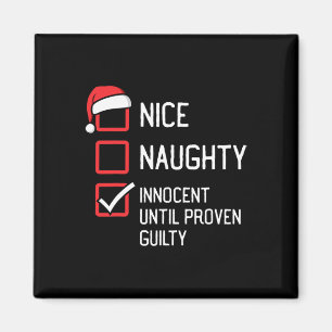 Aimant Nice Naughty List Innocent Jusqu'À Pr Proven Culpa