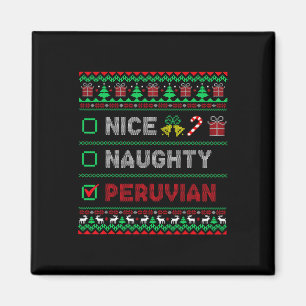 Aimant Nice Naughty Peruvien Liste de vérification de Noë