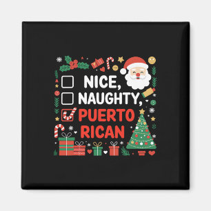 Aimant Nice Naughty Puerto Rican Père Noël Noël