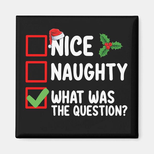Aimant Nice Naughty Qu'Était La Liste De Questions De Noë (Devant)