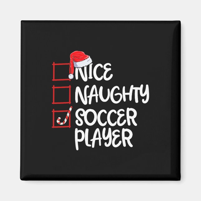 Aimant Nice Naughty Soccer Joueur Fun Soccer Noël Li (Devant)