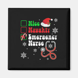 Aimant Nice Naughty Urgence Liste des infirmières Noël Pè