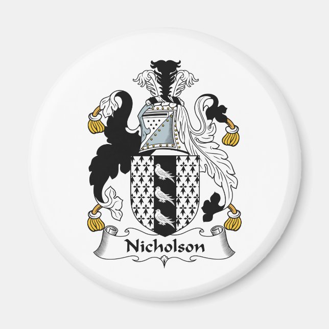 Aimant Nicholson Family Crest (Devant)