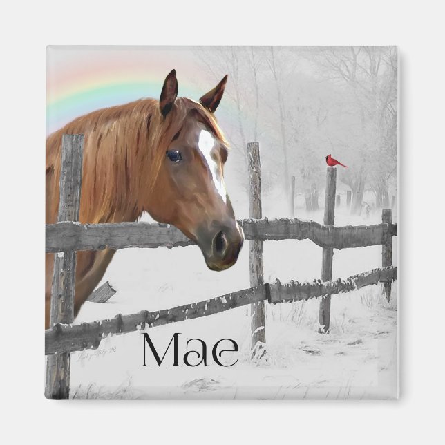 Aimant Nicole personnalisée - Mae 3 (Devant)