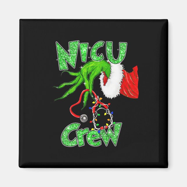 Aimant Nicu Infirmière de l'équipage Joyeux Noël Stethosc (Devant)