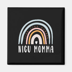 Aimant Nicu Momma Retro Boho Arc-en-ciel coloré Nicu Mom