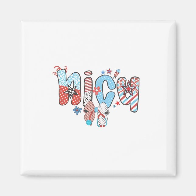 Aimant NICU Nurse 4 juillet American Nurse (Devant)