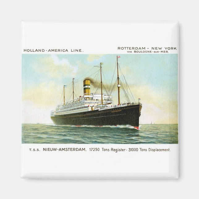 Aimant Nieuw Amsterdam de 1906 (Devant)