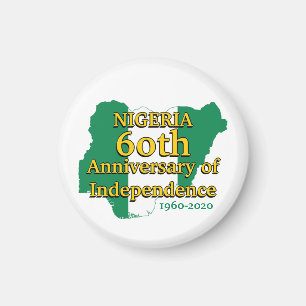 Aimant NIGERIA 60e anniversaire de l'indépendance Nigér