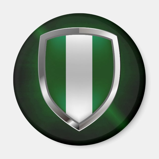 Aimant Nigeria Metallic Emblem (Devant)
