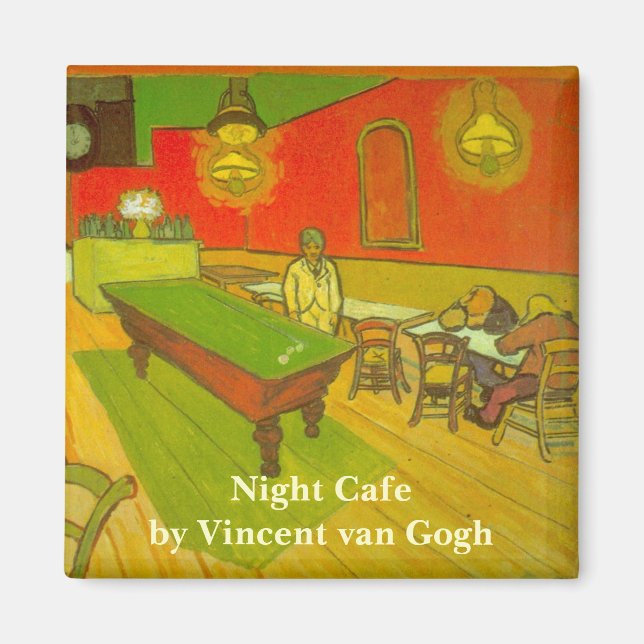 Aimant Night Cafe par Vincent van Gogh (Devant)