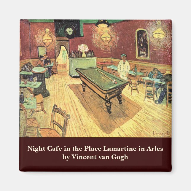 Aimant Night Cafe, Place Lamartine by Vincent van Gogh (Devant)