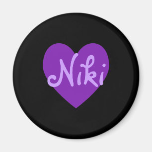 Aimant Niki en violet