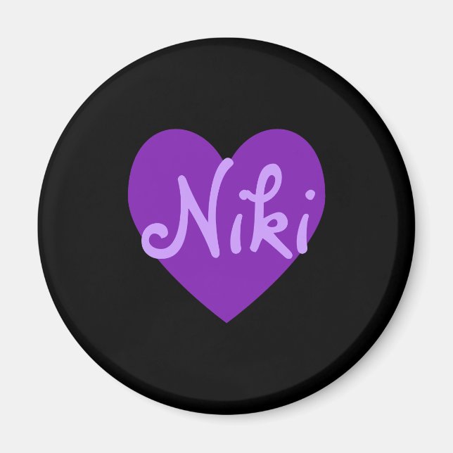 Aimant Niki en violet (Devant)