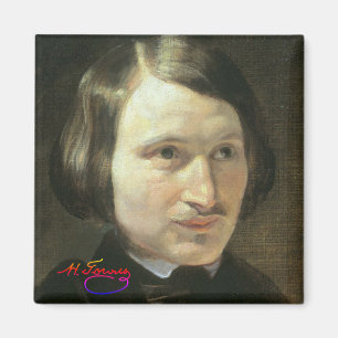 Aimant Nikolai Gogol Portrait et signature