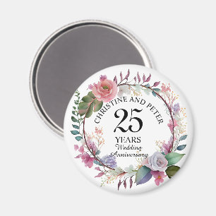 Aimant N'importe quel Mariage élégant Anniversaire Floral