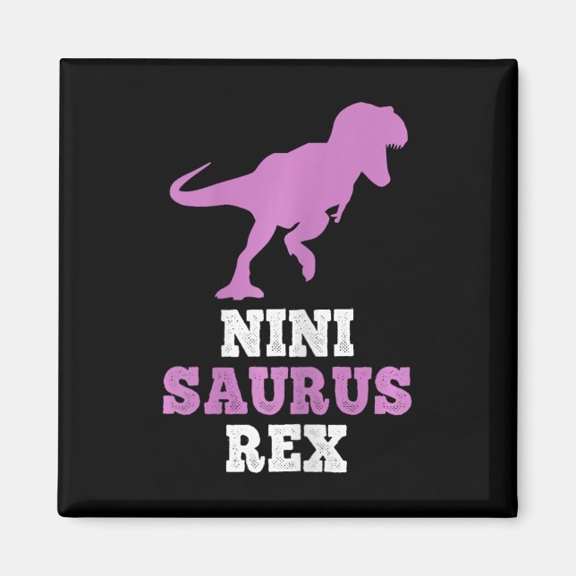 Aimant Nini-saurus Rex Dino Dinosaure Ninisaurus Drôle  (Devant)