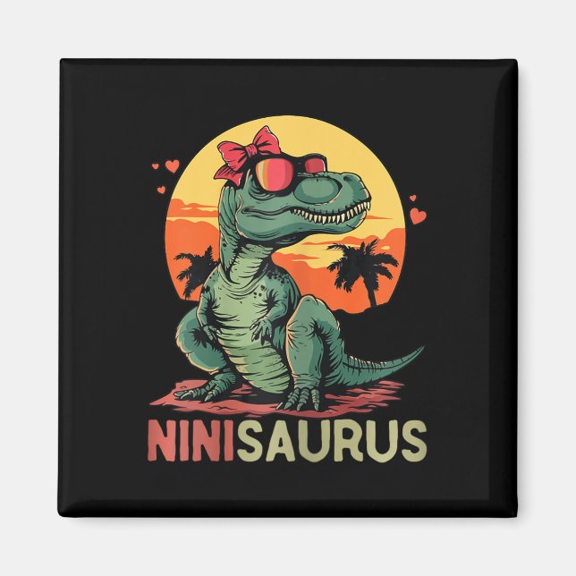 Aimant Ninisaurus Dino Dinosaure Nini-saurus T-rex Mère (Devant)