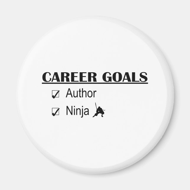 Aimant Ninja Career Goals - Auteur (Devant)